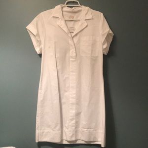 J.Crew white shirt dress